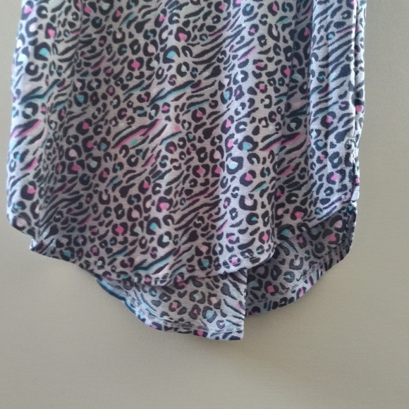 Colorful Animal Print Sleep Chemise Sleeveless Tank Gown - Picture 3 of 8